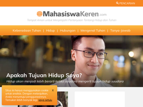 'mahasiswakeren.com' screenshot