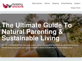 'mommyandlove.com' screenshot