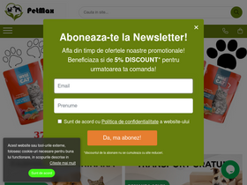 'petmax.ro' screenshot