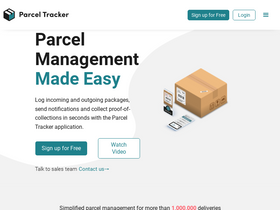 'parceltracker.com' screenshot