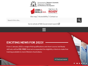 'jobsandskills.wa.gov.au' screenshot
