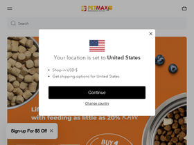 'petmax.ca' screenshot