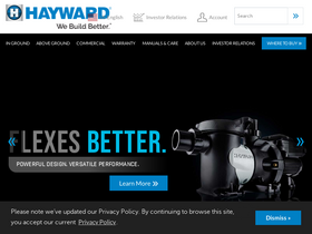 'hayward-pool.com' screenshot