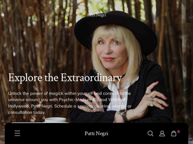 pattinegri.com homepage screenshot