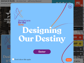 'americansforthearts.org' screenshot