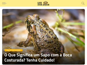 'luzdosanjos.com' screenshot