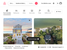 'airbnb.cat' screenshot