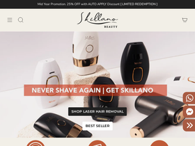 skillano-beauty.com homepage screenshot