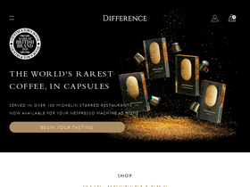 difference.coffee homepage screenshot