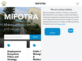 'mifotra.gov.rw' screenshot