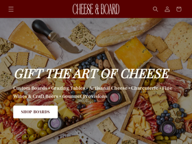 cheeseandboard.com homepage screenshot