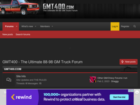 'gmt400.com' screenshot