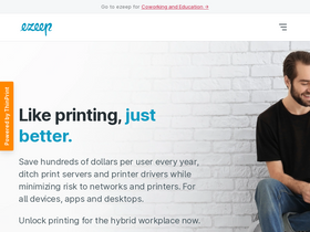 'ezeep.com' screenshot