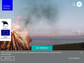 'puhkaeestis.ee' screenshot