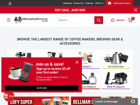 'alternativebrewing.com.au' screenshot