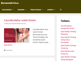 'bersamakristus.org' screenshot