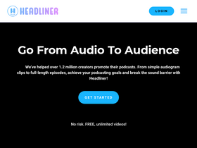 'headliner.app' screenshot