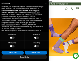 Gorilla Socks Italy S.r.l. homepage screenshot