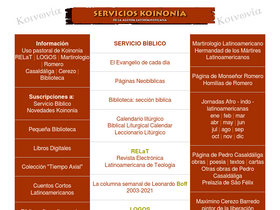 'servicioskoinonia.org' screenshot