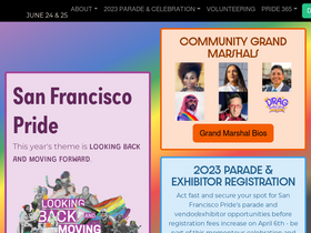 'sfpride.org' screenshot