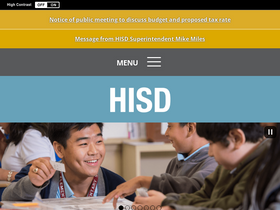 'houstonisd.org' screenshot