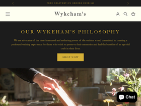 Wykehams homepage screenshot