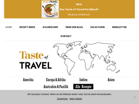 'tasteoftravel.at' screenshot