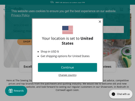 'thesewingstudio.co.uk' screenshot