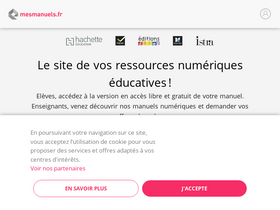 'mesmanuels.fr' screenshot