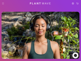 'plantwave.com' screenshot
