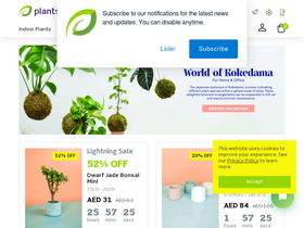 'plantshop.me' screenshot