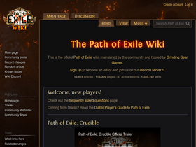 'poewiki.net' screenshot