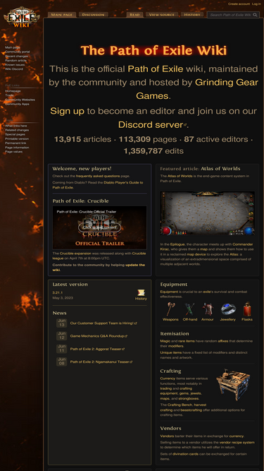 PoEDB, Path of Exile Wiki