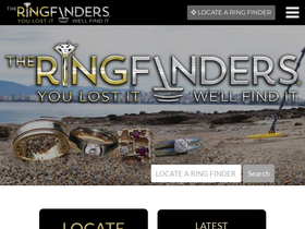 'theringfinders.com' screenshot