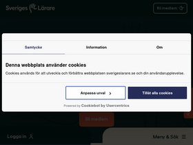 'sverigeslarare.se' screenshot