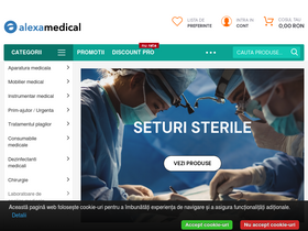 alexa-medical.ro homepage screenshot