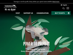'taronga.org.au' screenshot