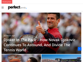 'perfect-tennis.com' screenshot