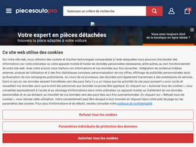 'piecesauto-pro.fr' screenshot