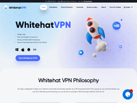 'whitehatvpn.com' screenshot
