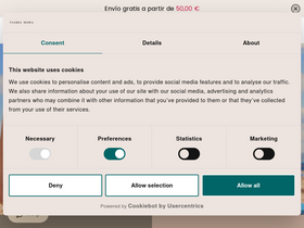 Ysabel Mora website screenshot