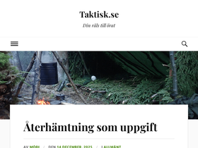 'taktisk.se' screenshot