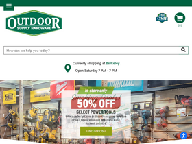 'outdoorsupplyhardware.com' screenshot