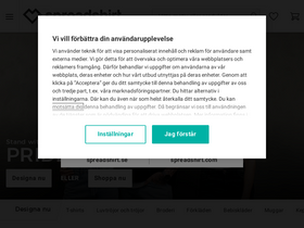 'spreadshirt.se' screenshot