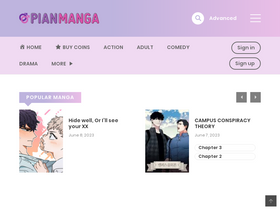 'pianmanga.com' screenshot