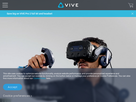 'vive.com' screenshot
