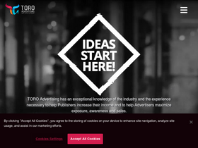 'toroadvertising.com' screenshot