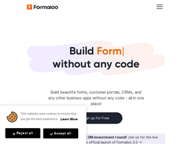 'formaloo.com' screenshot