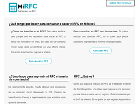 'mi-rfc.com.mx' screenshot