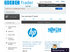 'dectrader.com' screenshot